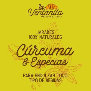 JARABE CÚRCUMA- LECHE DORADA Y ESPECIAS